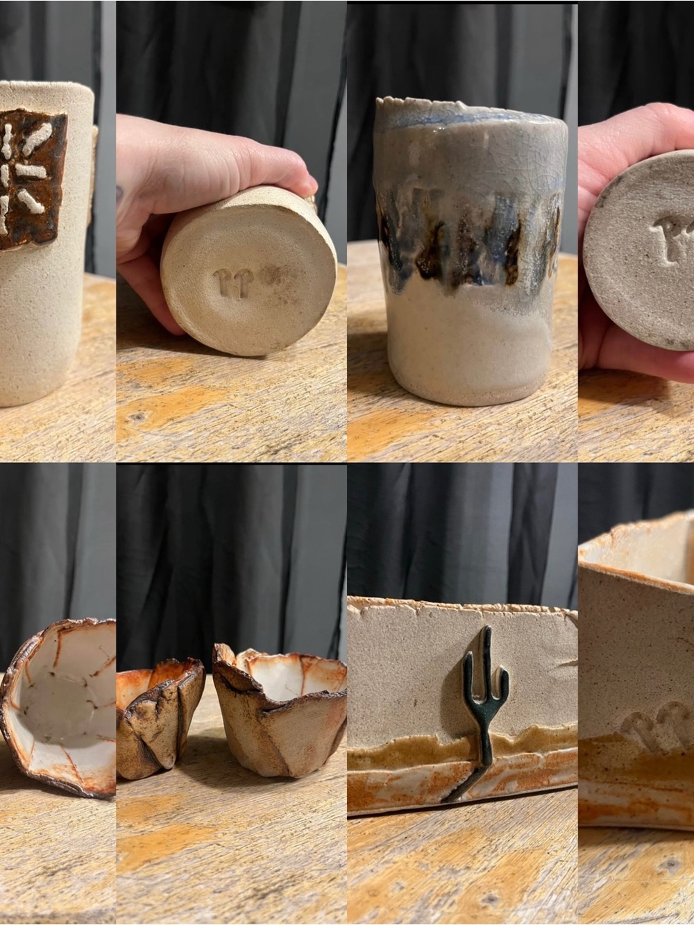 Hand-made pottery pot